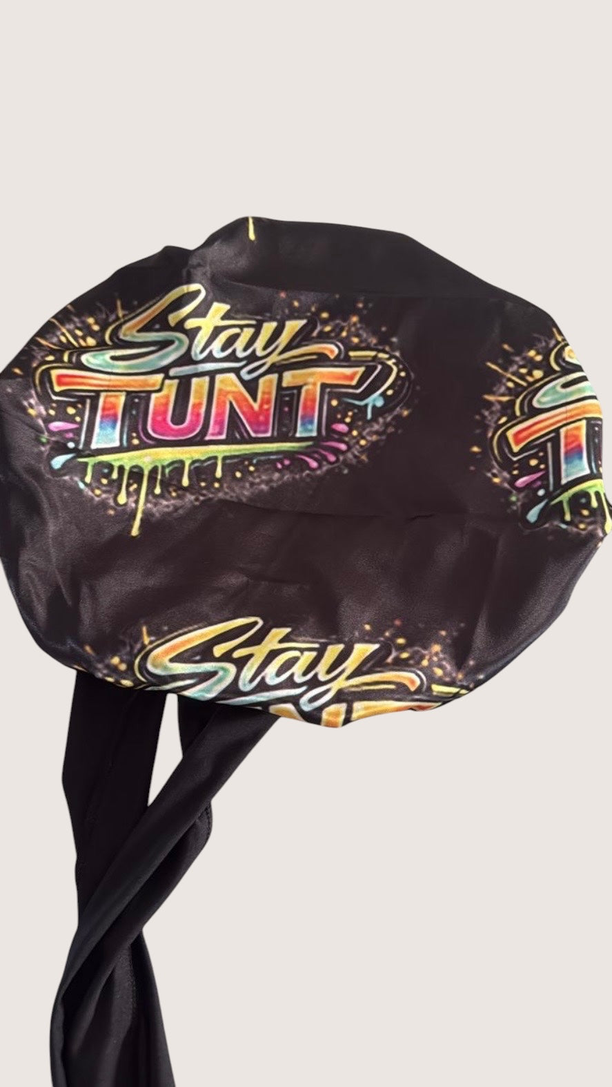 Stay Tunt Satin Bonnet